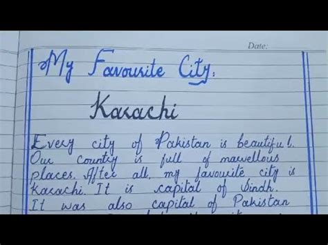 Essay on Karachi .